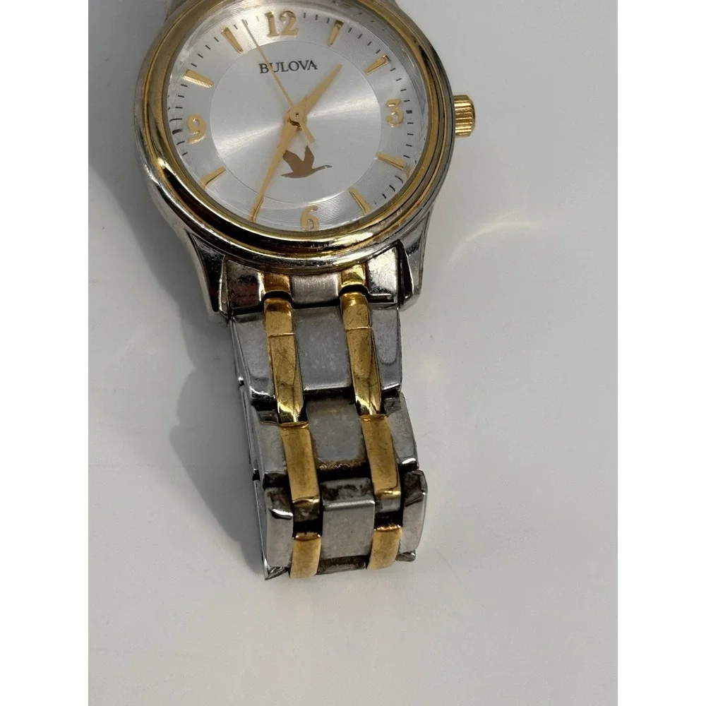 Bulova Two-Tone Silver and Gold Women's Watch